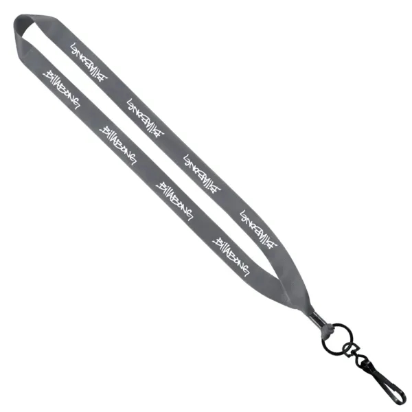 3/4" x 16" economy polyester lanyard with metal crimp and metal... from ASI 88060 Snugz/USA Inc / SnugZ USA®