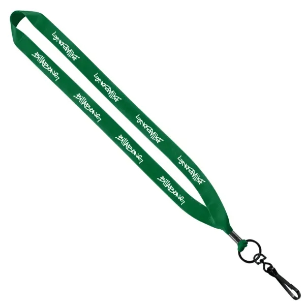 3/4" x 16" economy polyester lanyard with metal crimp and metal... from ASI 88060 Snugz/USA Inc / SnugZ USA®
