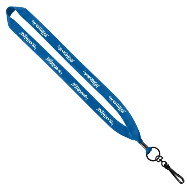 3/4" x 16" economy polyester lanyard with metal crimp and metal... from ASI 88060 Snugz/USA Inc / SnugZ USA®