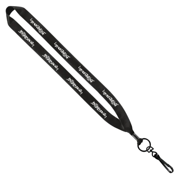 3/4" x 16" economy polyester lanyard with metal crimp and metal... from ASI 88060 Snugz/USA Inc / SnugZ USA®
