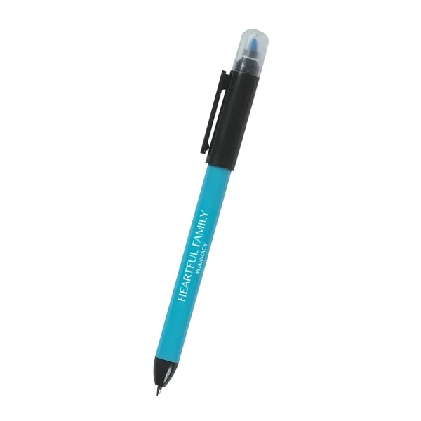 Twin-Write twist-action ballpoint pen with chisel tip highlighter.... from ASI 61125 Hit Promotional Products / Hit®