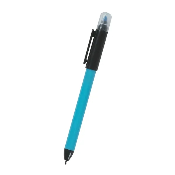 Twin-Write twist-action ballpoint pen with chisel tip highlighter.... from ASI 61125 Hit Promotional Products / Hit®