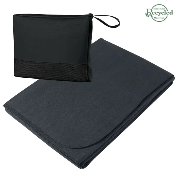 Large 47" x 60" travel blanket made of 100% polyester.... from ASI 61125 Hit Promotional Products / Hit®