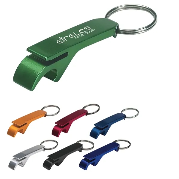 Aluminum Bottle/Can Opener Key Ring.  Opens Bottles and Flip-Top Cans.... from ASI 61125 Hit Promotional Products / Hit®