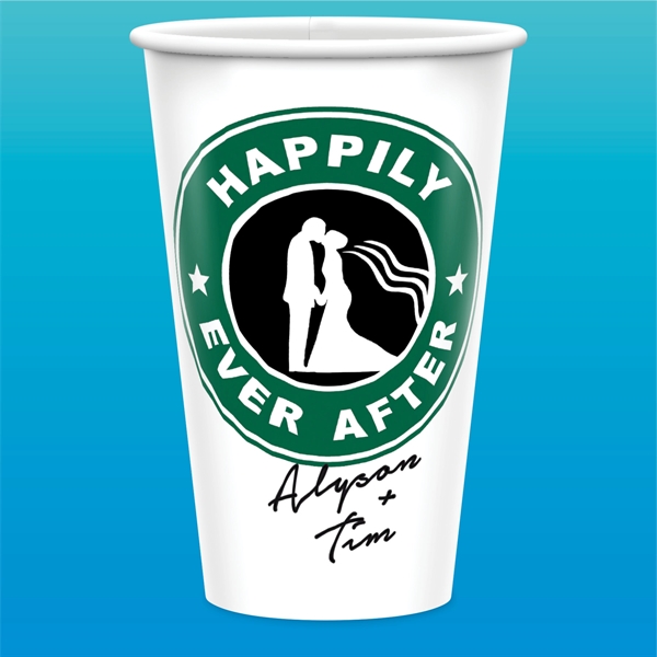 16 oz-Recycled Paper Cups-Coffee Cup with Hi-Definition Full Color Imprint, Made... from ASI 49716 Digispec & CounterPoint