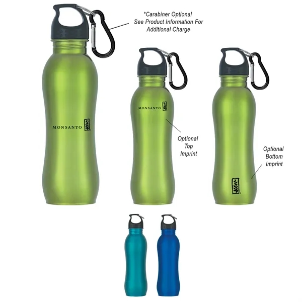 Stainless steel grip bottle with screw on spill resistant lid, 25... from ASI 61125 Hit Promotional Products / Hit®