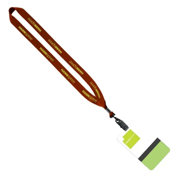 3/4" polyester lanyard with a 5"W x 3"H plastic identification badge.... from ASI 88060 Snugz/USA Inc / SnugZ USA®