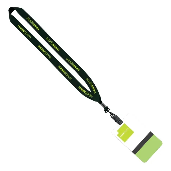 3/4" polyester lanyard with a 5"W x 3"H plastic identification badge.... from ASI 88060 Snugz/USA Inc / SnugZ USA®