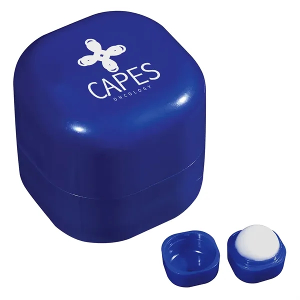 Vanilla-flavored lip balm cube available in six colors that's safety sealed... from ASI 61125 Hit Promotional Products / Hit®