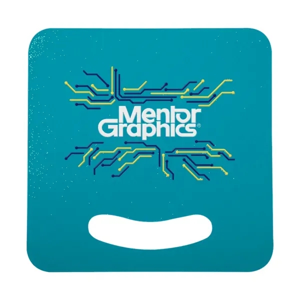 7" x 7" square-shaped fan with die cut handle; available in... from ASI 88060 Snugz/USA Inc / Sweda®