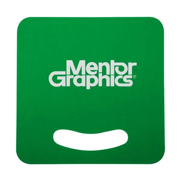 7" x 7" square-shaped fan with die cut handle; available in... from ASI 88060 Snugz/USA Inc / Sweda®