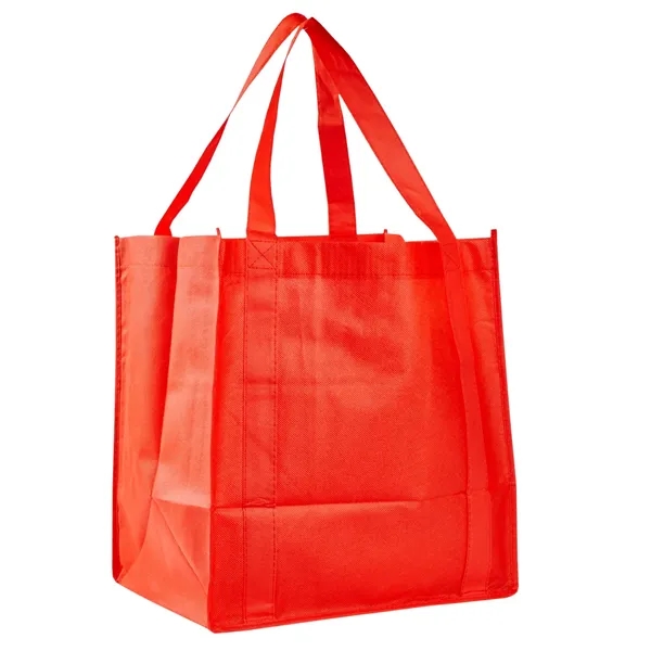 Polypropylene gusset grocery tote bag plus 1 color silkscreen imprint on... from ASI 37218 Athena Promo (tm)