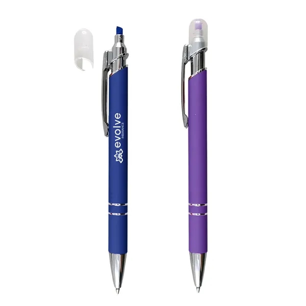 Mia incline pen with highlighter for jotting down notes and highlighting... from ASI 61125 Hit Promotional Products / Hit®