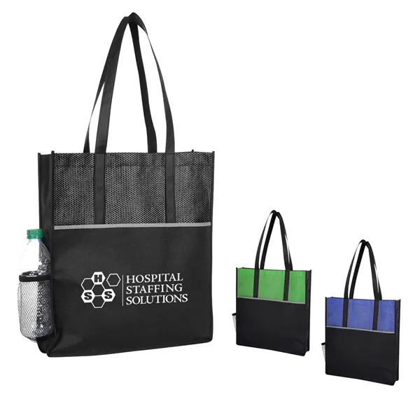 15" x 16" x 3" Promenade 80GSM non-woven polypropylene tote bag... from ASI 61125 Hit Promotional Products / Hit®