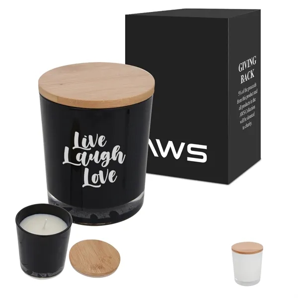 AWS bamboo soy candle that burns clean with a vanilla scent.... from ASI 61125 Hit Promotional Products / Hit®