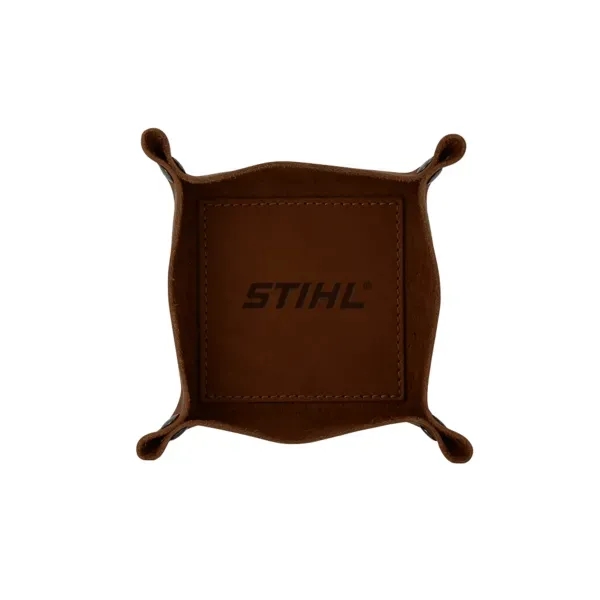 Leather valet tray with antique nickel snap closures.... from ASI 88060 Snugz/USA Inc / SnugZ USA®