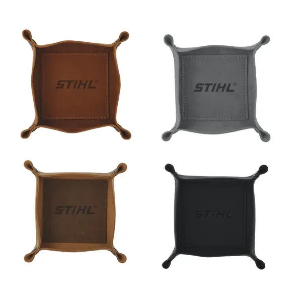 Leather valet tray with antique nickel snap closures.... from ASI 88060 Snugz/USA Inc / SnugZ USA®