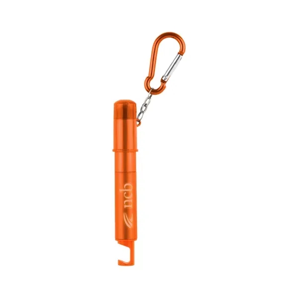 4-in-1 multi-functional pen with color matching carabiner.... from ASI 88060 Snugz/USA Inc / Sweda®