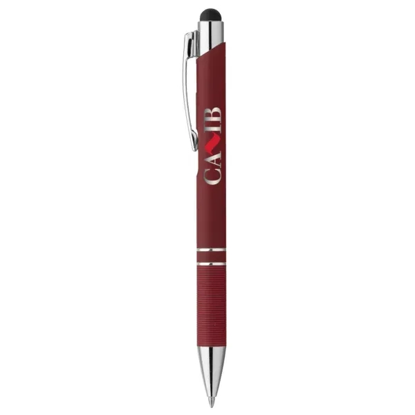 Steinway soft touch metal pen with a stylus tip, textured grip,... from ASI 88060 Snugz/USA Inc / Sweda®