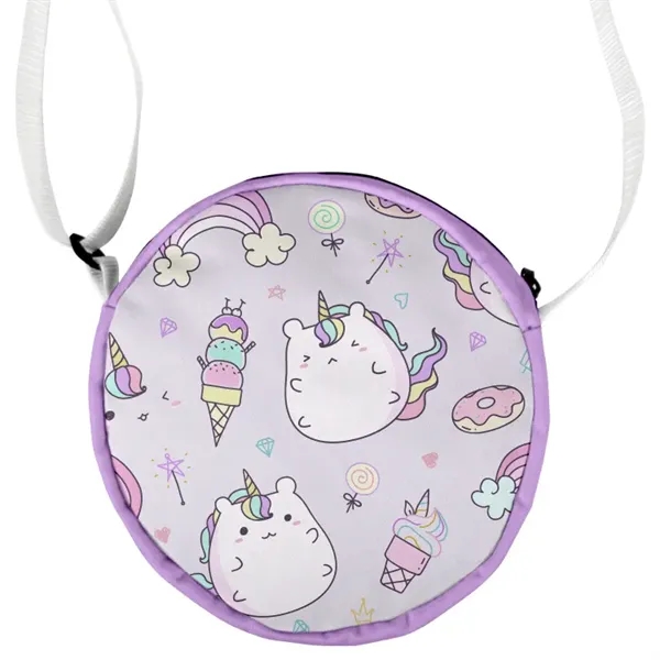 USA made crossbody bag with full color front and back, adjustable... from ASI 67557 LimeLight Ent