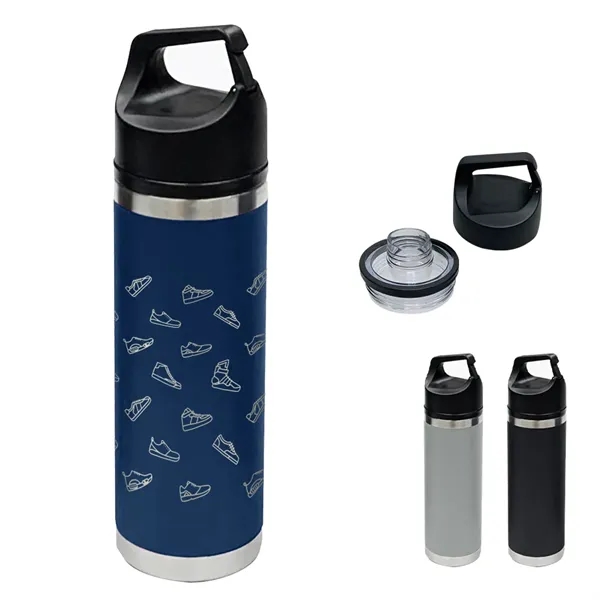 18 oz. stainless steel bottle with double wall insulation, wide mouth... from ASI 61125 Hit Promotional Products / Hit®