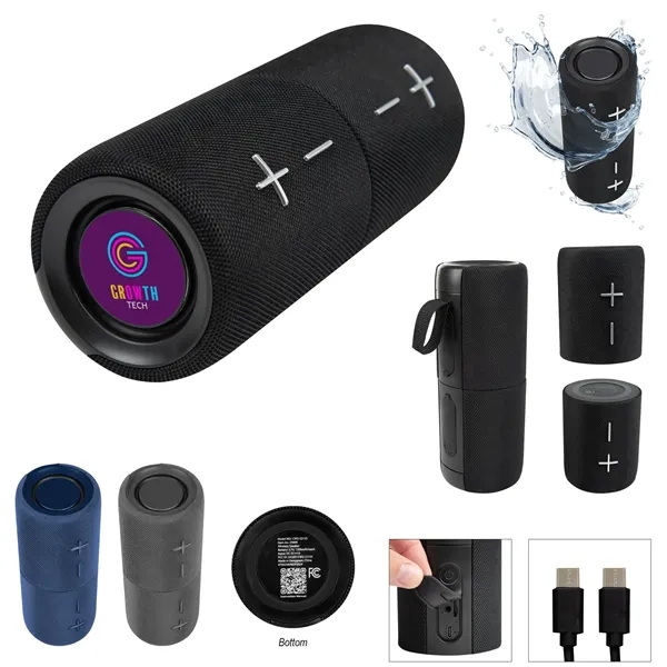 Wireless speaker with a waterproof design, Bluetooth 5.1 technology, type-C input... from ASI 61125 Hit Promotional Products / Hit®