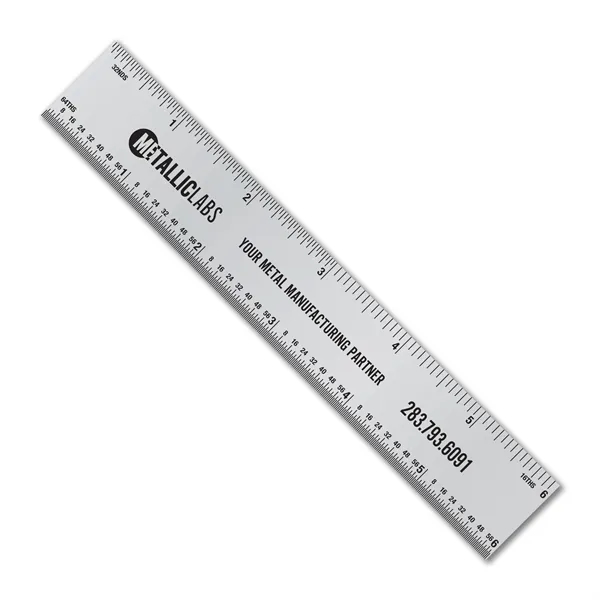 .025 6" aluminum ruler with tinner circumference scales. Printed one color... from ASI 53430 Executive Line / Executive Line®