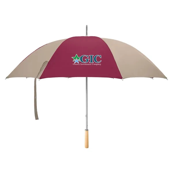 Golf umbrella with metal shaft and wood handle.... from ASI 61125 Hit Promotional Products / Hit®
