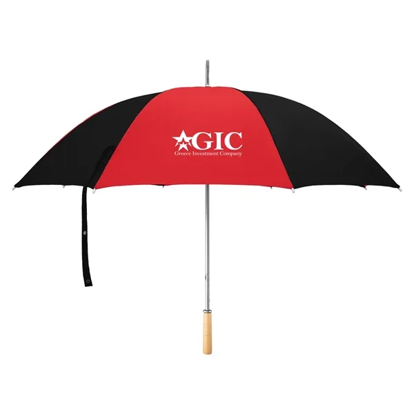 Golf umbrella with metal shaft and wood handle.... from ASI 61125 Hit Promotional Products / Hit®