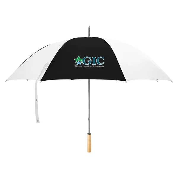 Golf umbrella with metal shaft and wood handle.... from ASI 61125 Hit Promotional Products / Hit®