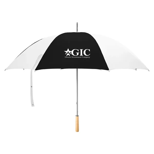 Golf umbrella with metal shaft and wood handle.... from ASI 61125 Hit Promotional Products / Hit®