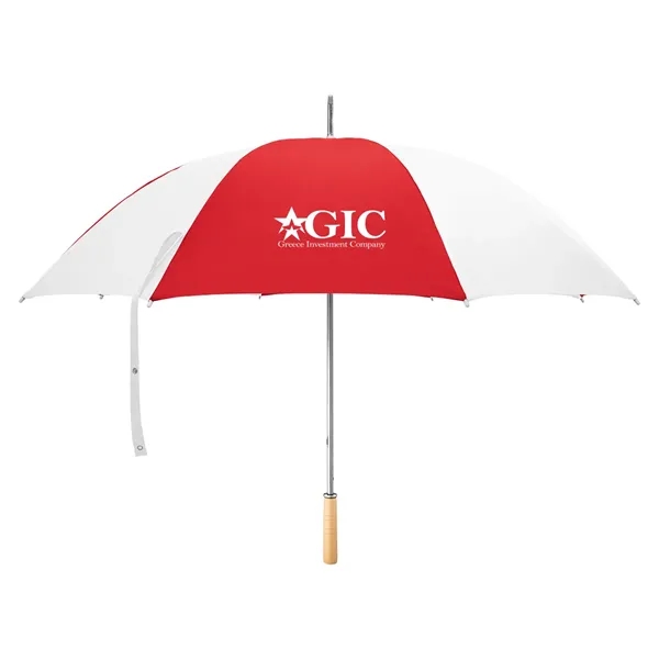 Golf umbrella with metal shaft and wood handle.... from ASI 61125 Hit Promotional Products / Hit®