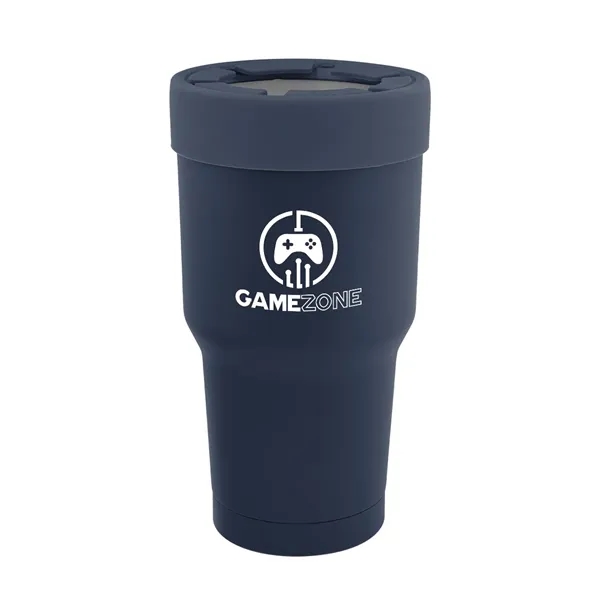 30 oz. stainless steel tumbler with double wall construction and snap-on... from ASI 61125 Hit Promotional Products / Hit®