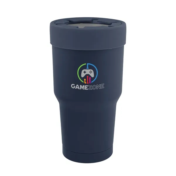 30 oz. stainless steel tumbler with double wall construction and snap-on... from ASI 61125 Hit Promotional Products / Hit®