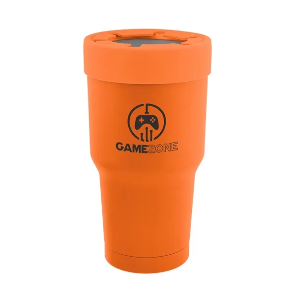 30 oz. stainless steel tumbler with double wall construction and snap-on... from ASI 61125 Hit Promotional Products / Hit®
