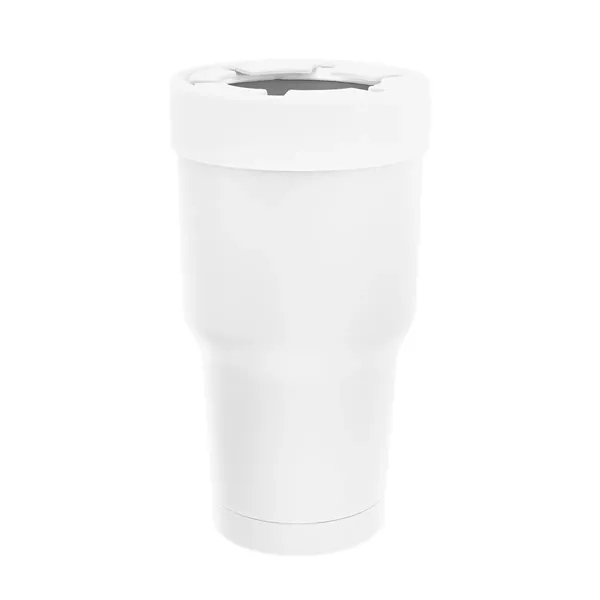 30 oz. stainless steel tumbler with double wall construction and snap-on... from ASI 61125 Hit Promotional Products / Hit®