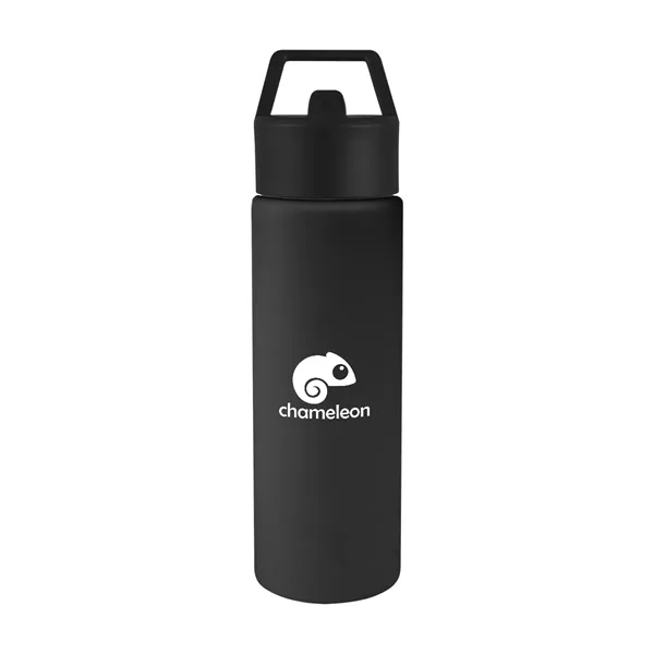 24 oz. recycled stainless steel bottle with lid and silicone straw.... from ASI 61125 Hit Promotional Products / Hit®