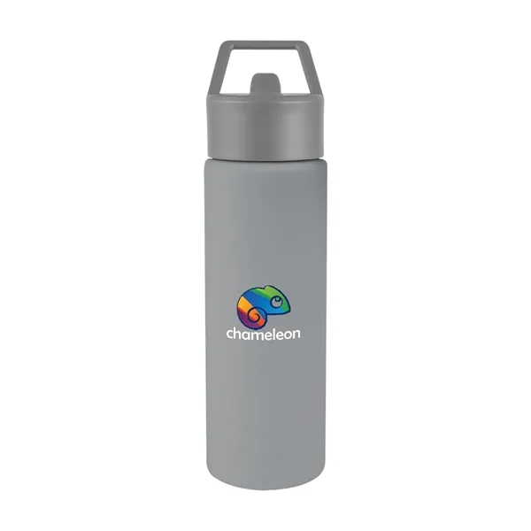 24 oz. recycled stainless steel bottle with lid and silicone straw.... from ASI 61125 Hit Promotional Products / Hit®