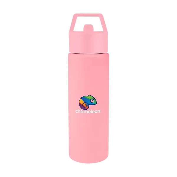 24 oz. recycled stainless steel bottle with lid and silicone straw.... from ASI 61125 Hit Promotional Products / Hit®