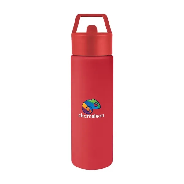 24 oz. recycled stainless steel bottle with lid and silicone straw.... from ASI 61125 Hit Promotional Products / Hit®