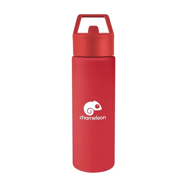 24 oz. recycled stainless steel bottle with lid and silicone straw.... from ASI 61125 Hit Promotional Products / Hit®