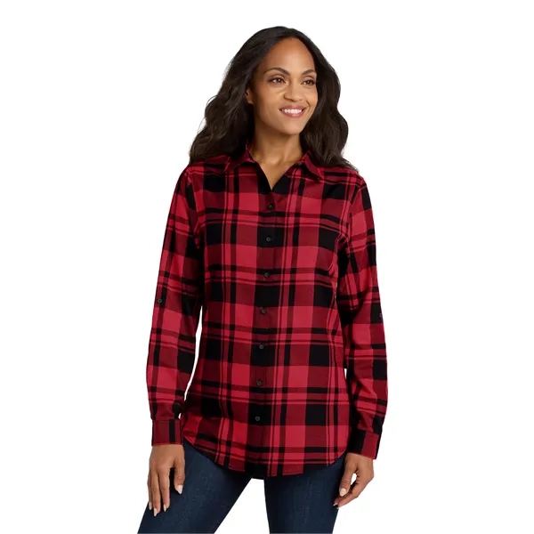Port Authority Ladies Plaid Flannel Tunic .... from ASI 84863 SanMar