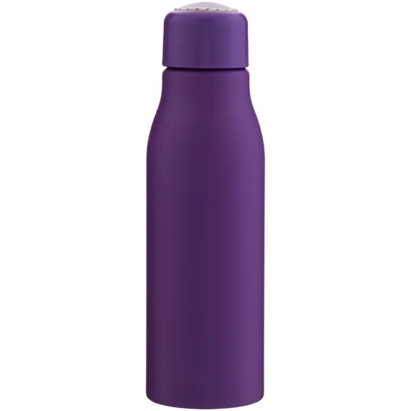 Lightweight 24 oz aluminum bottle with threaded lid, color-accent cord, and... from ASI 51197 ETS Express, LLC