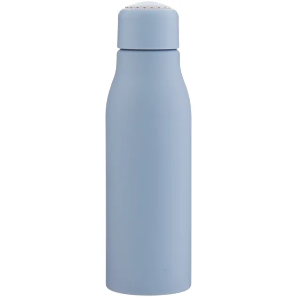 Lightweight 24 oz aluminum bottle with threaded lid, color-accent cord, and... from ASI 51197 ETS Express, LLC