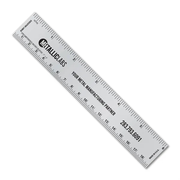 6 inch .032 Metalphoto® aluminum ruler w/ tinner circumference scales. Print... from ASI 53430 Executive Line / Executive Line®