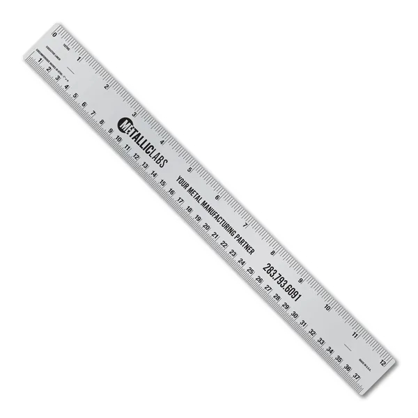 12 inch .032 Metalphoto® aluminum ruler w/ tinner circumference scales. Print... from ASI 53430 Executive Line / Executive Line®