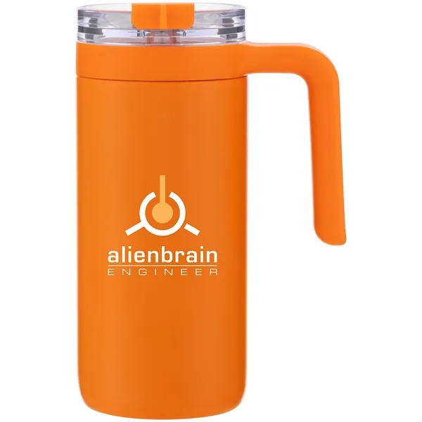 16 oz vacuum insulated stainless steel mug with swivel-closure lid, plastic... from ASI 51197 ETS Express, LLC