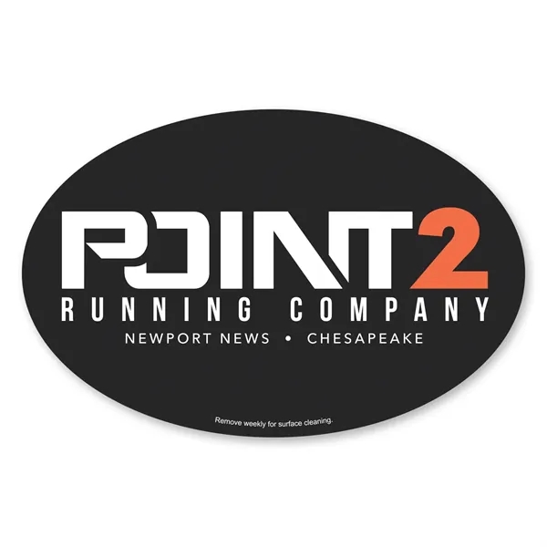 3 3/4" x 5 3/4" oval shaped car magnet with four... from ASI 68507 The Magnet Group / Magnet LLC™