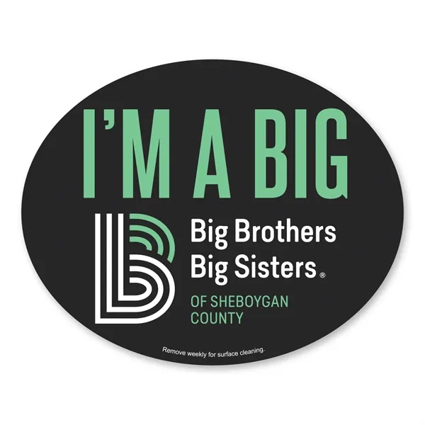 5" x 4" oval shaped car magnet with four color process... from ASI 68507 The Magnet Group / Magnet LLC™