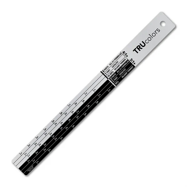 Metalphoto® 13.75" X 1.375" .032 Aluminum Auto Paint Mixing Gauge measuring... from ASI 53430 Executive Line / Executive Line®